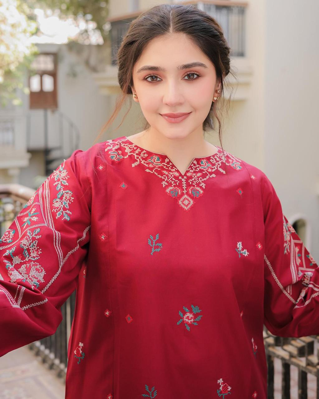 RUBY FARSHI SHALWA EMBROIDED 2 PC