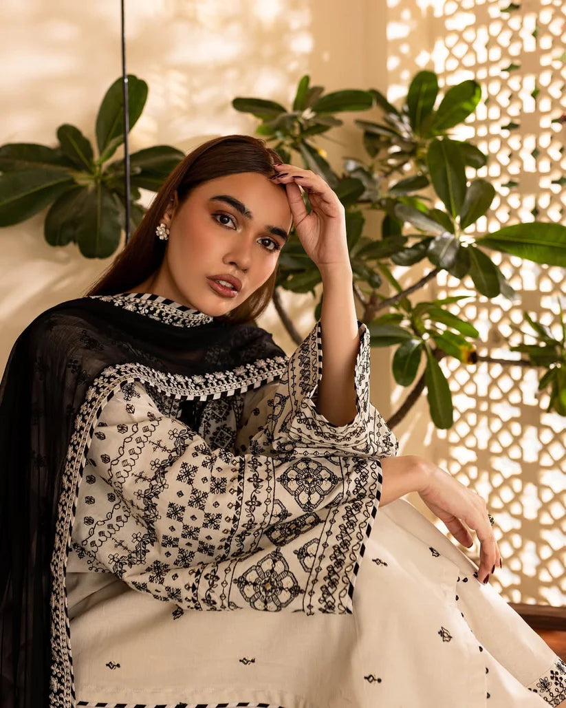 AAINA EMBROIDED 3 PC
