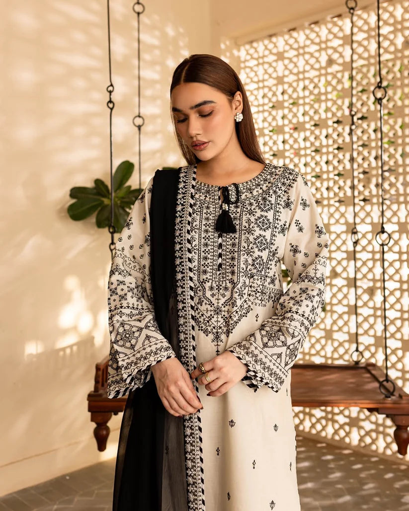 AAINA EMBROIDED 3 PC