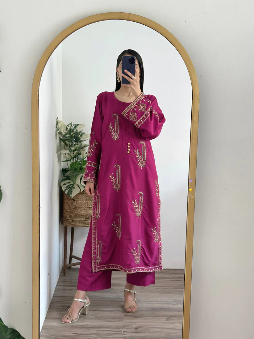 Jasmine Embroidery 2pc