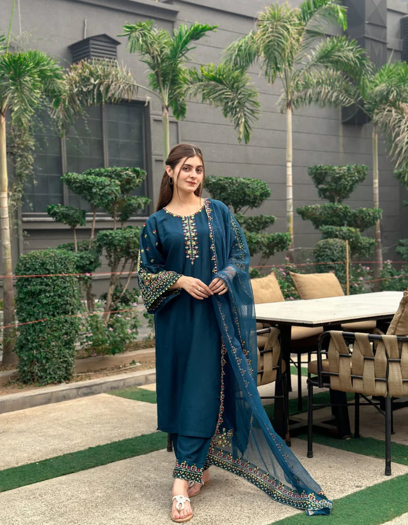 ZARA Embroidered 3pcs