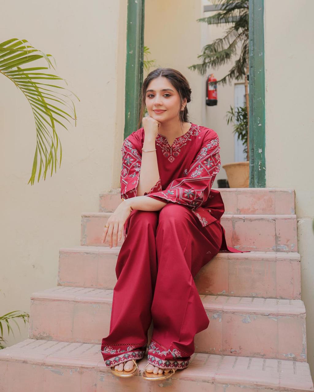 RUBY FARSHI SHALWA EMBROIDED 2 PC