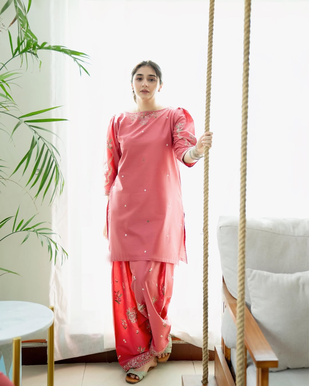 MILAN FARSHI SHALWA EMBROIDED 2 PC