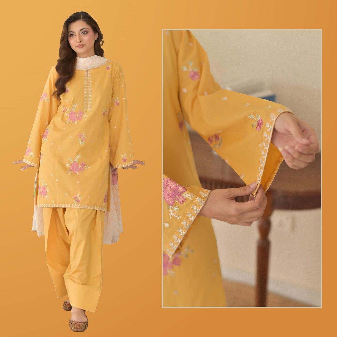 CORNISH EMBROIDED 3 PC