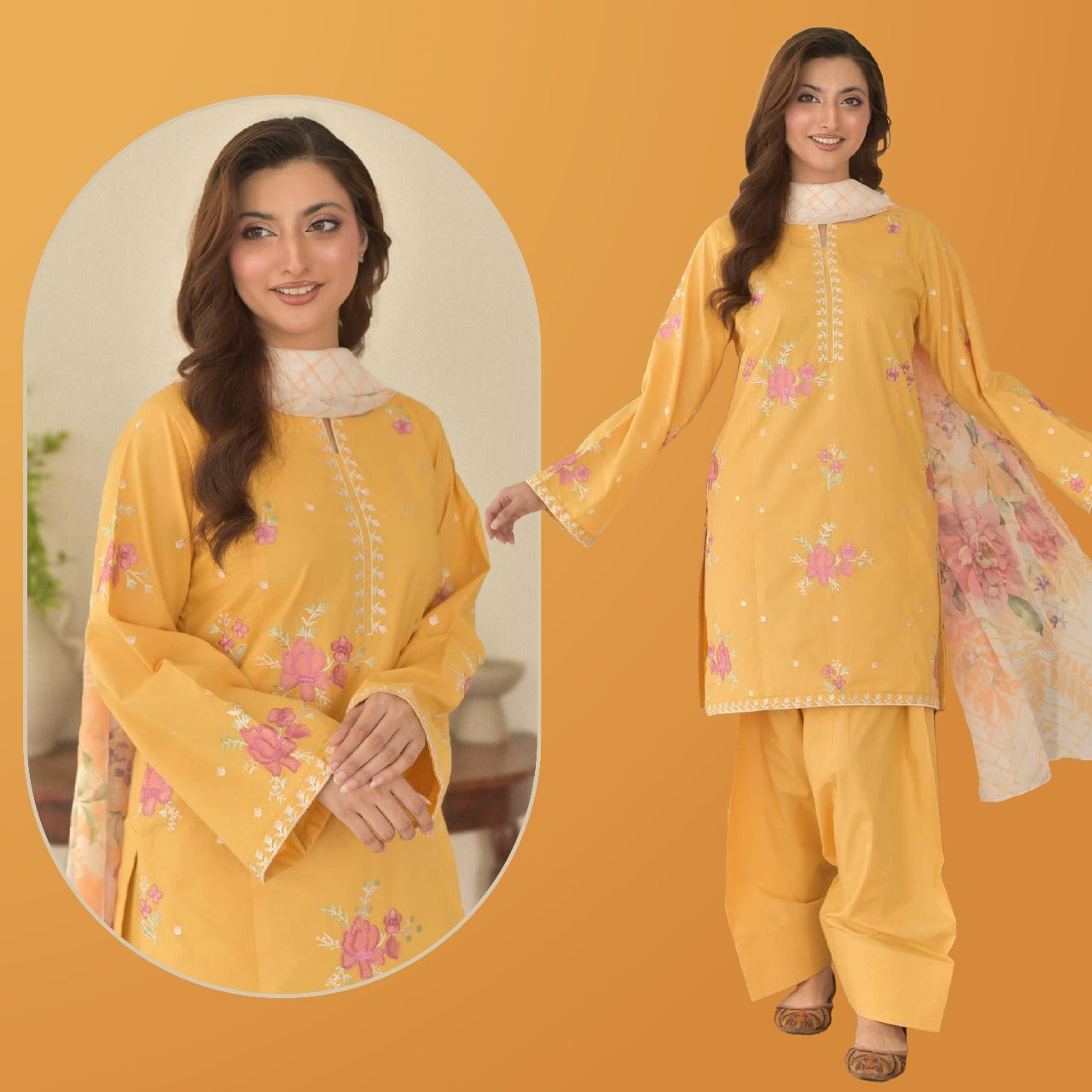 CORNISH EMBROIDED 3 PC