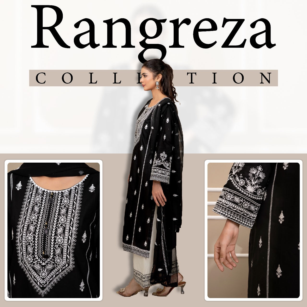 GREACE EMBROIDED 3 PC