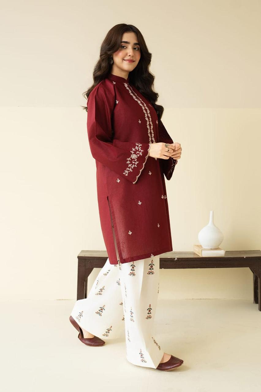 Mulberry Embroided 2 pc