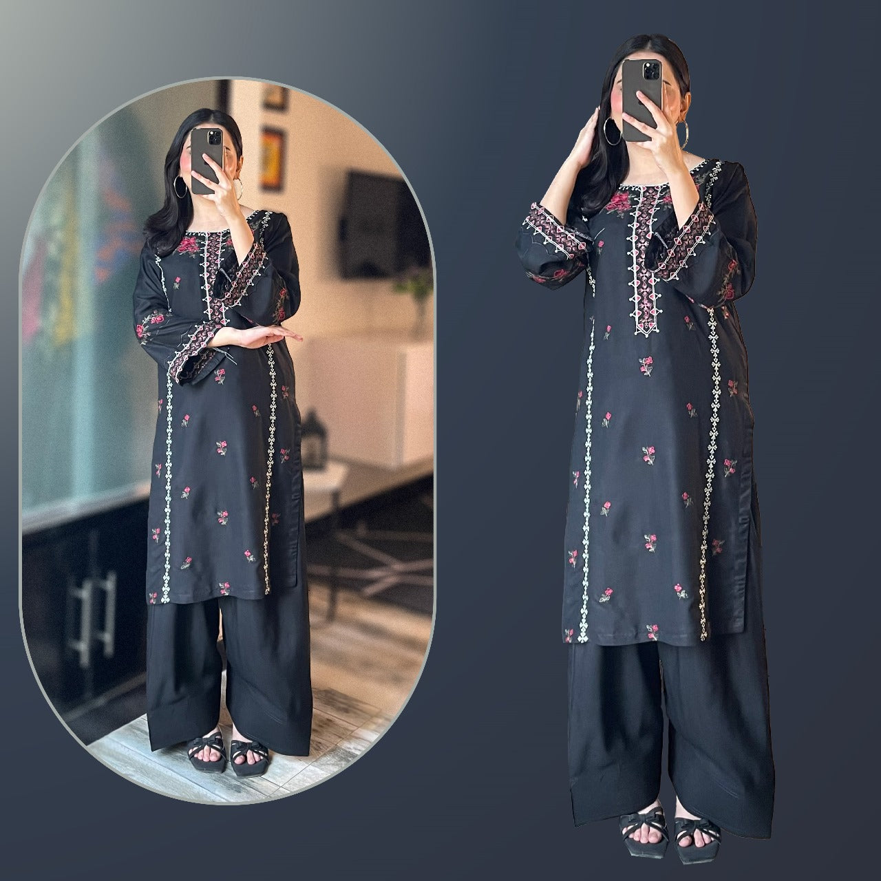 Dolce Embroided 2 pc