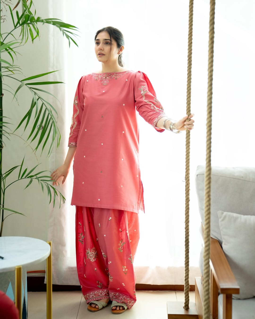 MILAN FARSHI SHALWA EMBROIDED 2 PC